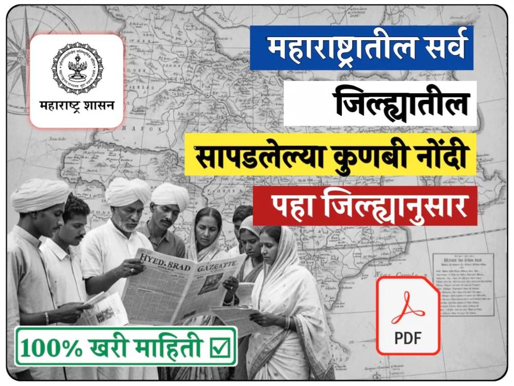 महाराष्ट्रातील कुणबी मराठा नोंदी ऑनलाइन — तुमचं नाव नोंदीत आहे का तपासा | Government Verified Records | Caste Certificate Verification