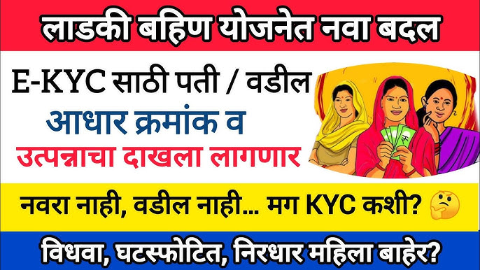 Ladki Bahin e-KYC Update 2025: नव्या नियमामुळे अनेक महिला अपात्र ठरणार?