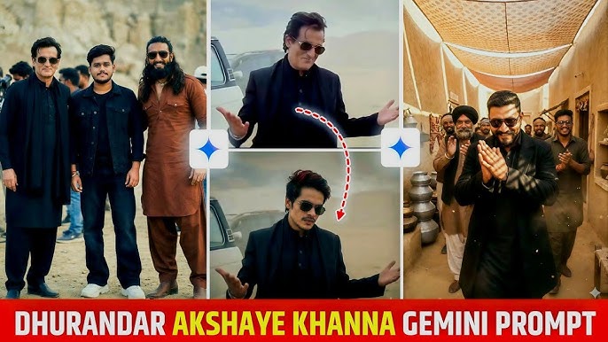 धुरंधर चित्रपटासारखा फोटो हवा आहे? AI ने बनवा अक्षय खन्ना स्टाईल लूक - Create Viral Dhurandhar-Style AI Photos Using Google Gemini