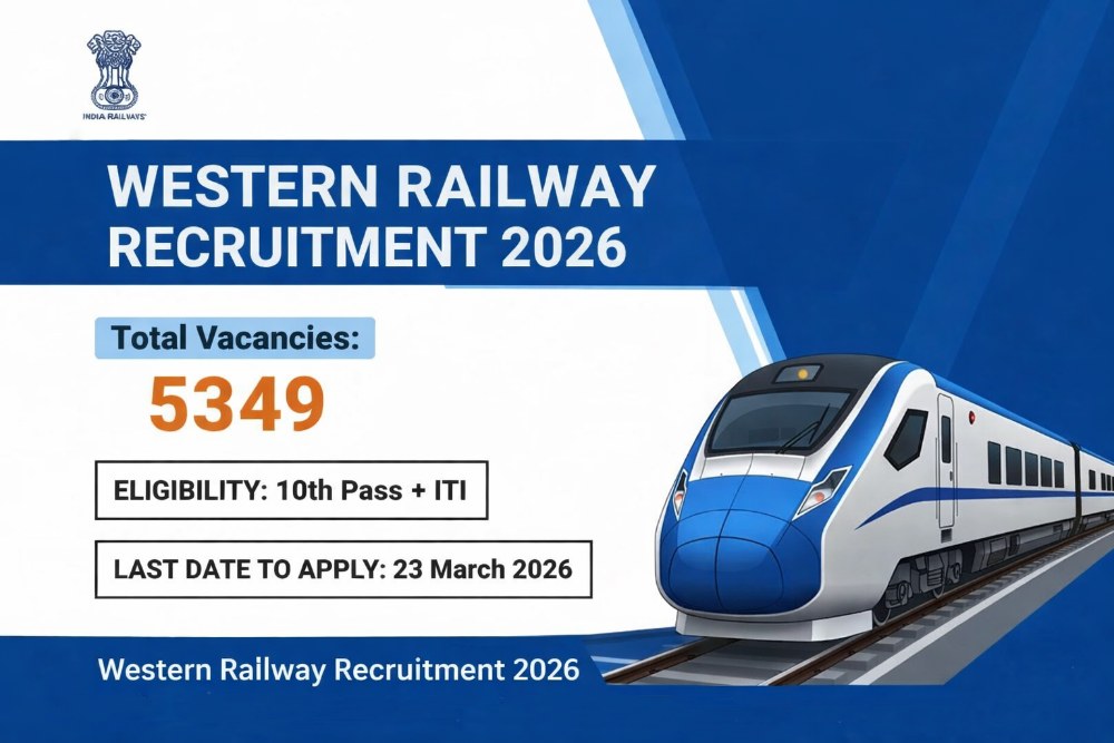 Indian Railway Recruitment 2026: Western Railway मध्ये 5,349 जागांची मोठी संधी, परीक्षा नाही