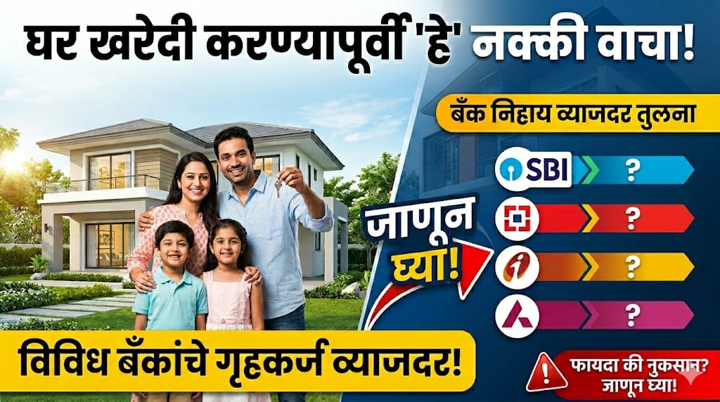 घर घेण्यापूर्वी जाणून घ्या कोणती बँक देते सर्वात कमी Home Loan Interest Rates - नाहीतर होईल लाखोंचे नुकसान