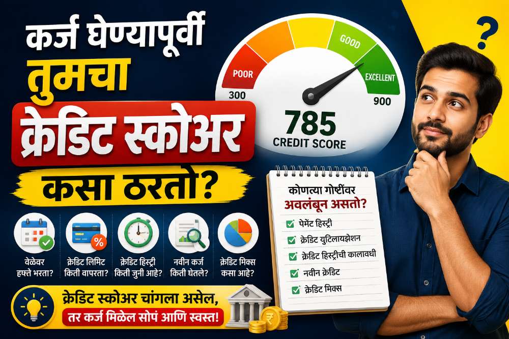 Credit score calculation | कर्ज घेण्यापूर्वी तुमचा क्रेडिट स्कोअर कसा ठरतो?