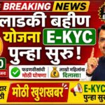 लाडकी बहीण योजना ई-केवायसी पुन्हा सुरू होणार! फडणवीसांनी दिली मोठी खुशखबर लाडकी बहीण योजना ई-केवायसी पुन्हा सुरू होणार! फडणवीसांनी दिली मोठी खुशखबर