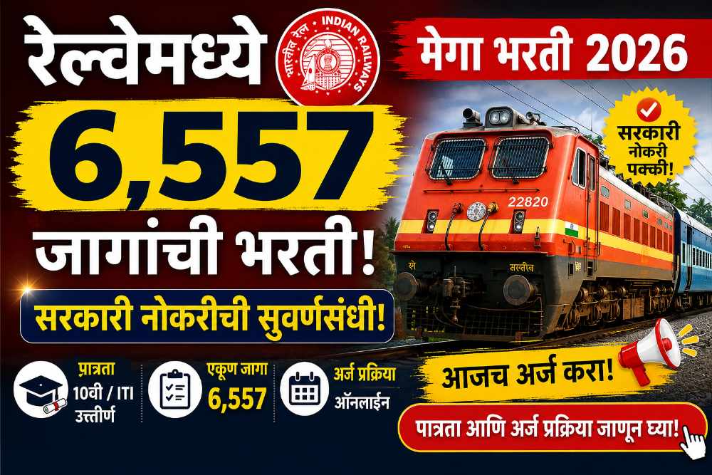 RRB Technician Recruitment 2026: रेल्वेमध्ये ६,५५७ जागांची मेगा भरती; सरकारी नोकरीची सुवर्णसंधी, जाणून घ्या पात्रता आणि अर्ज प्रक्रिया