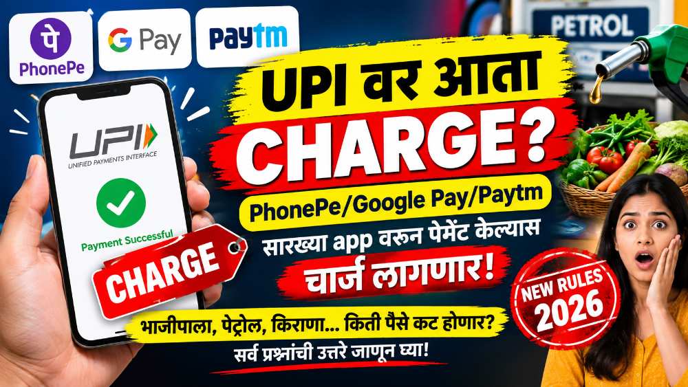PhonePe/Google Pay/Paytm app वरून भाजीपाला, पेट्रोल, किराणा कोणकोणत्या UPI पेमेंटवर किती रुपयांवर किती शुल्क लागणार?; A टू Z माहिती